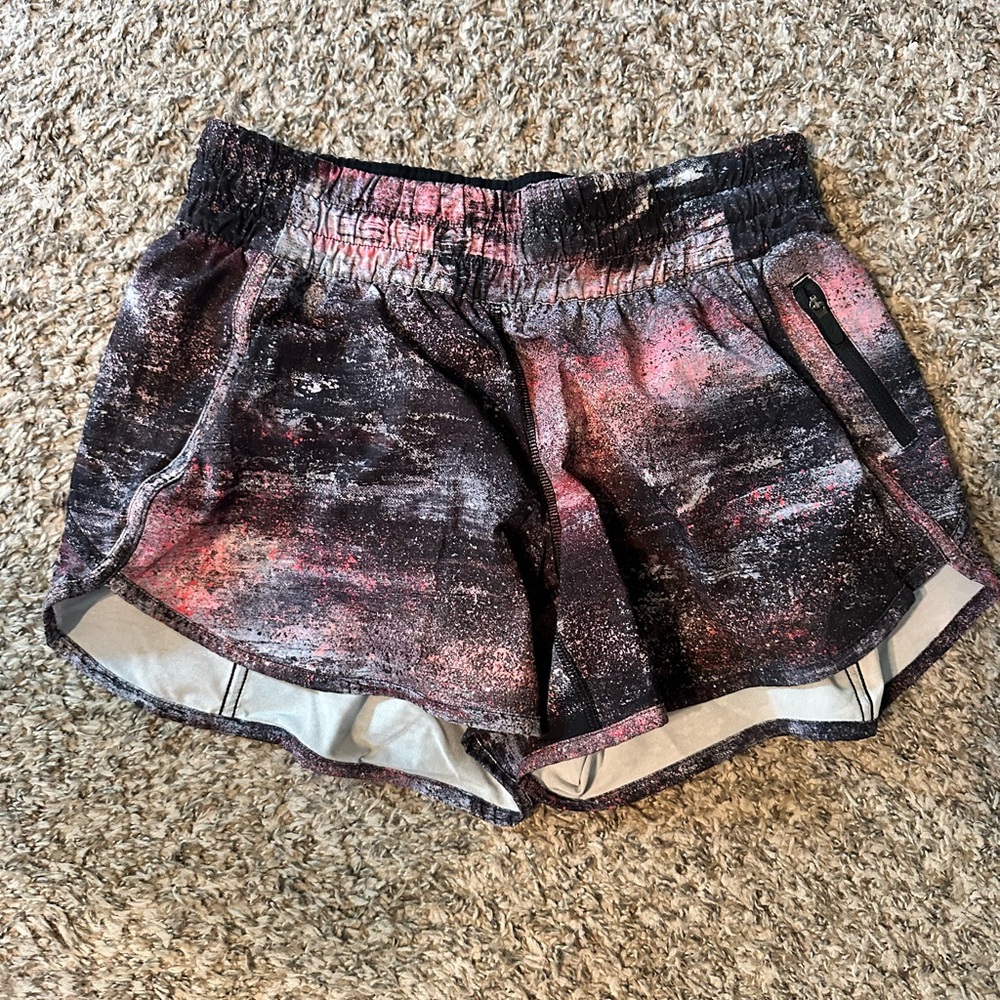 lululemon athletica Black and Pink Athletic Shorts